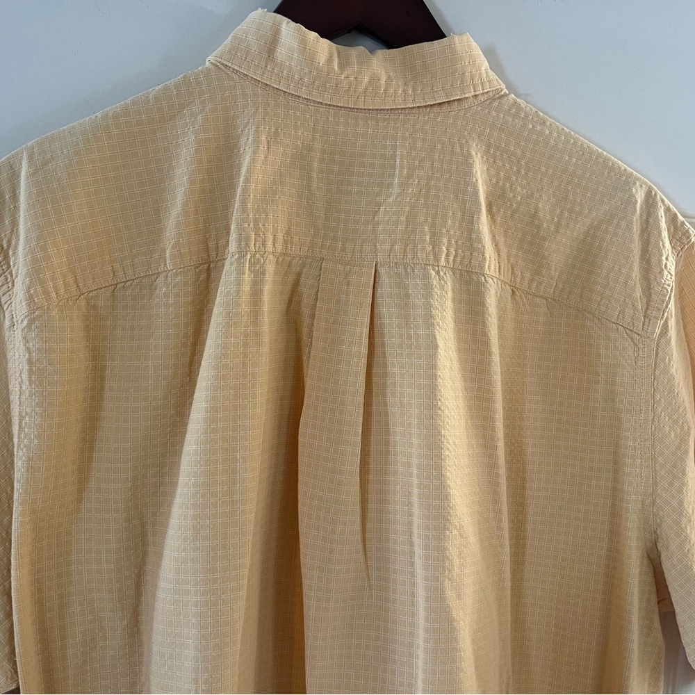 Eddie Bauer Light Yellow Short Sleeve Cotton Dress Shirt Men’s XL - Picture 2 of 14